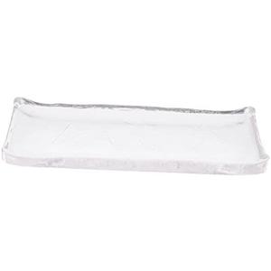 Cabilock Elegant Glass Serving Plate Correlle Dinnerware Steak Bread Dessert Sushi Salad Trays Easy Clean