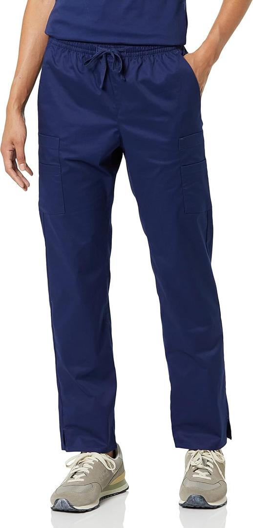 Amazon Essentials Women's Quick-Dry Stretch Scrub Pants (Available in Plus Size) (Blue, S)