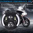 7 Inch Led Motorcycle Headlight with DRL Turn Signal Lights for Motorcycle (Signal Headlight)