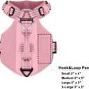 ICEFANG GN8 Tactical Dog Harness for X-Large Sized Dogs,Full Metal Buckles,Reflective in Training Walking K9 Dog Vest,No-Pull Front Leash Clip,Adjustable Pet Harness (Pink, XL (Pack of 1))