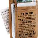 Son Memorial Gifts - Personalized Pocket Wallet For Daughter Gifts - 18th Birthday Graduation Christmas Gifts