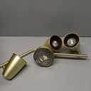 Aisilan LED 3-Light Track Lighting Fixtures Ceiling, Brushed Gold GU10 Track Light Bar with Rotating Heads, 3000K 21W Warm White, Modern Indoor Spotlight for Kitchen Living Room Artwork