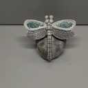 Garden Statue Dragonfly,Solar Dragonfly Decor for Outdoor,Resin Dragonflies Figurine with Solar Light for Patio,Balcony,Yard,Lawn Ornament,Perfect Garden Gift