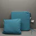 Outdoor Chair Cushions 24x24, Patio Furniture Cushions with Removable Cover, Outdoor Deep Seat Cushion Set with Ties and Handle, Waterproof Outdoor Cushions for Chair Sofa Couch, Teal