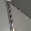 BRIOFOX Industrial Shower Curtain Rod - Spring Tension Shower Rod 43-72 Inch Tension Curtain Rod for Window or Bathroom, Satin Nickel