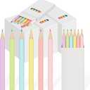Ctosree 24 Packs Mini Pastel Colored Pencils Bulk 3.5'' Coloring Drawing Pencil in Boxes End of Year Gift for Students Kids Adult Classroom Exchange Gift School Painting Party Favor, 6 Per Pack