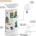 STAR MOON Ceramic Wax Melt Warmer,Candle Wax Warmer for Scented Wax Melter,Electric Wax Melts Wax Cubes Candle Lamp for Home Office Decor,Wax Burner as for Family and Friend, Farmhouse