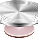 Kootek Aluminium Alloy Revolving Cake Stand 12 Inch Rotating Cake Turntable for Cake, Cupcake Decorating Supplies