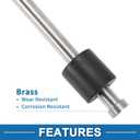 Fuel Sending Unit and Gauge Kit 610mm Length Boat Fuel Sending Unit Marine Fuel Sender Unit Metal Silver Tone 1 Set 0-190 Ohm