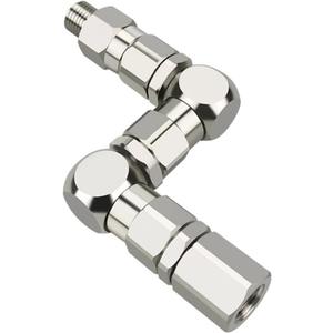 1/4" Z-Type Rotary Joint Paint Sprayer Pump Accessory - Z-Swivel 6500PSI Stainless Steel 360 Universal Rotation Connector