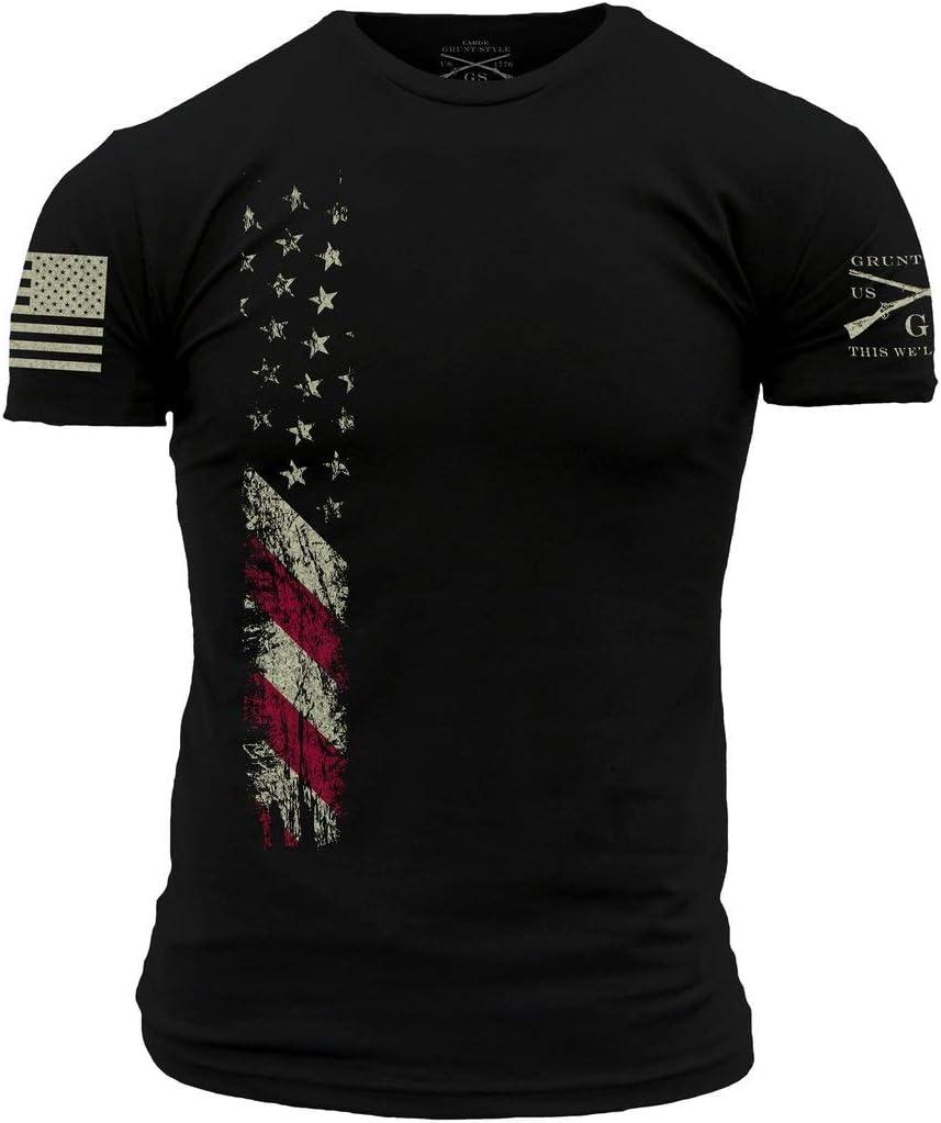 Grunt Style True Colors Men's T-Shirt (Large, Black)