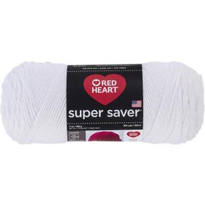 Red Heart Super Saver Economy Yarn, White