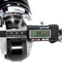Rear Street Rod Coil Over Shock SET Black Coated Springs (Spring Rate:400)