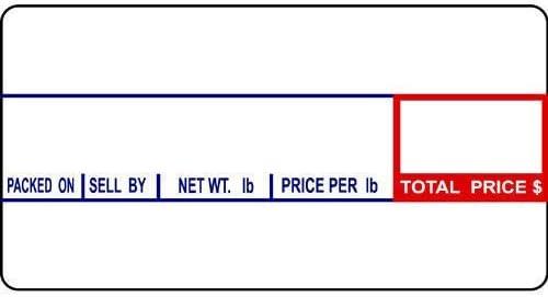 VisionTechShop LST-8000 Printing Scale Label, 58 x 30 mm, Non-UPC 36 Rolls Per Case, Lower Price Than 12 Rolls