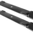 GX22151 Mower Blades for John Dee re 42" Deck, GY20850 Mulching Blades for JD 102 115 125 135 D100 D110 D125 D130 Lawn Tractor, Replace AM141033 AM137333, 2 Pack