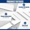 Landical 60 Pcs Ceiling Grid Cover Kit Include 38 Main Parts 22 Wall Parts 1 inch x 2 ft Grid and Seam Covers White Drop for Basement Bathroom Kitchen