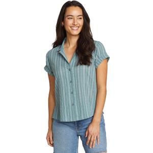 Eddie Bauer Women's Wt Ss Packable Camp Shirt (1X)