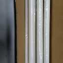 SIMEWIN Heavy Duty White Curtain Rods for Windows 66 to 120 Inches, White 1" Adjustable Curtain Rods with Diamond Finials for Bedroom, Living Room, Patio, Kitchen