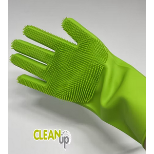 Japanese Dish Washing Gloves (Green) Size Small 6Pcs