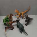 JOYIN Big Dinosaur Toys for Toddlers, 6 Piece Large Soft Dinosaur Figures with an Educational Book, Jumbo Realistic Toys for Boys and Girls Gift, Kids Ages 1 -5 Years Old