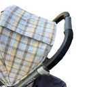 Baby Stroller Leather Armrest Handle Cover Compatible with Uppababy Vista V1/V2 Stroller, Bumper Sleeve Case Bar Protective Covers Pram Accessories (for mom Handle Black)