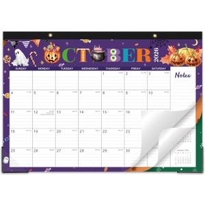 2026-2027 Desk Calendar - 2026-2027 Calendar Runs from January 2026 to June 2027, 18 Months Large 17" x 12" Desktop/Wall Monthly Calendar for Home, School or Office - Theme Pattern