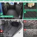 HOCHO Truck Dogs Seat Cover for Back Seat, Upgraded Hard Bottom +65% Space 400LBS Holding Dog Seat Cover Extender for Full Size Truck/SUV F150 Silverado RAM1500 GMC Tundra Titan