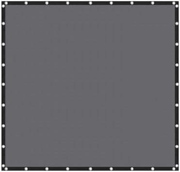 VICLLAX Shade Fabric Sun Shade Cloth Privacy Screen with Grommets for Patio Garden Pergola Cover Canopy 16x16 FT, Grey