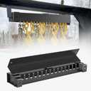 Heavy Duty 24" Bolt on Trailer Chain Holder Retainer with Holds up to 15 Binders or Chains - Carbon Steel Durable Semi Truck Chain Hanger Tool Rack for Load Binder