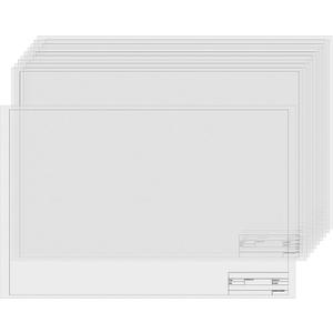 Tatuo 15 Sheets Architectural Vellum Paper 24 x 36 Inch Drafting Vellum Tracing Sheets White Semi Translucent Drafting Paper Rag with Border and Title Block for Drawing Sketching Architecture Building