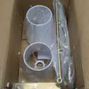 Bathroom Light Fixtures Over Mirror,Brush Brass Vintage Wall Sconces, 2-Light Bathroom Vanity Light With Flared White Fabric Lampshade For Bedroom,Living Room,Hallway,Foyer,Hardwired, E12 Base