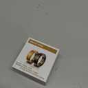 Smart Health Ring 2.0 for Women Men, Slim Scratch & Fingerprint Resistant Design,Efficient Chip Fitness Tracker, Monitors Heart, Blood Oxygen & Pressure, Sleep, Steps, Waterproof, Xmas Gifts, BK 8#