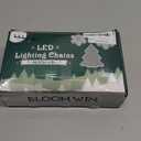 BLOOMWIN Christmas Window Lights Indoor - 2M 160 LED Christmas Window Decorations, Snowflake Curtain Hanging Fairy String Icicle Lights for Xmas Noel Bedroom Holiday Home Outdoor, Warm White USB