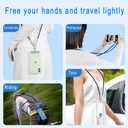 2 x 120W USB-C Phone Lanyard Charging Cable, Secure Locking Anti-Drop Crossbody Strap for iPhone 17 16 15, MacBook, Travel & Music Festival Essentials