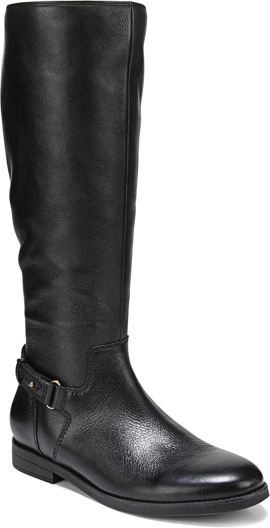 Vionic Women's Rochelle Fashion Boot Black Leather (Black, M)