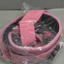 Hip Thrust Belt - Dumbbell Hip Thrust Belt - Premium Leather Thickened & Widen, Comfortable for Dumbbells, Kettlebells or Plates, Slip Padding, Gym or Home Workouts (pink)