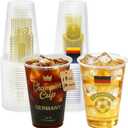 18 oz Champion Cup Salute To Germany, 4-Time World Soccer Champion, 24-Count Disposable Plastic Party Cups, Flag Themed for Fan Event Decorations Game-Day Festival, AUF GEHT'S DEUTSCHLAND