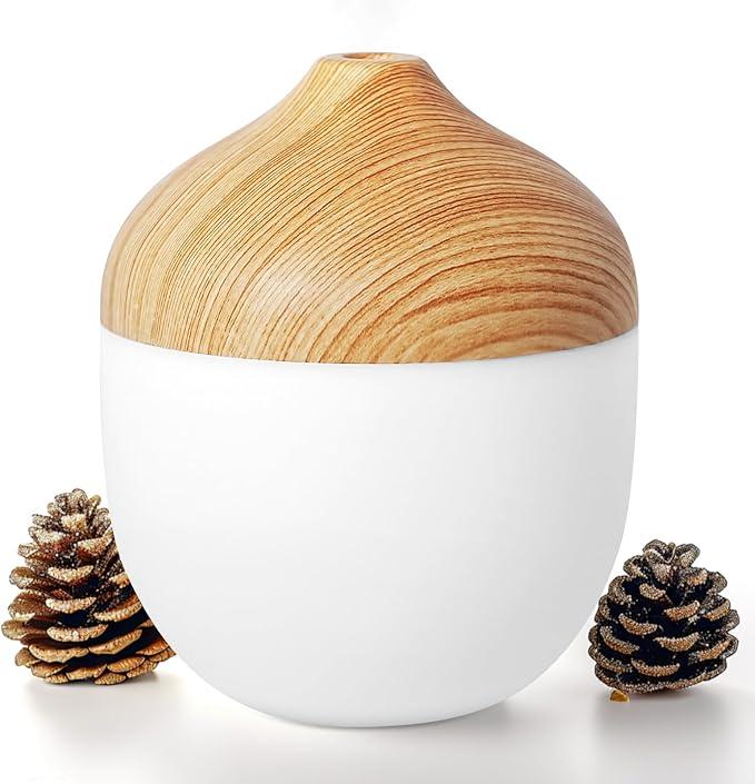 Small Humidifiers For Bedroom - 400ML Mini Desk Personal Humidifier, Portable Cool Mist Humidifiers For Room Baby Travel Plant Office Home, Super Quiet, Easy Clean, C
