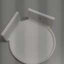 BRAINWAVZ 4” Small Floating Shelf, Adhesive & Screw in, for Bluetooth Speakers, Cameras, Plants, Toys, Books & More, Easy to Install Shelves Wall Mount (White)