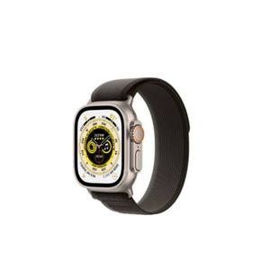 Apple Watch Ultra (GPS + Cellular) 49mm Titanium Case with Black/Gray Trail Loop - M/L - Titanium - (2022