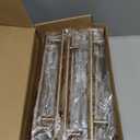 Ravinte 5 Pack Champagne Bronze Cabinet Handles 10 Inch Hole Center Stainless Steel Kitchen Square Cabinet Pulls for Dresser Drawer Cupboard Handles with Screwdriver