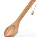 Sauna Ladle - Handmade from Canadian Red Cedar Wood - Natural Rope - 14 Handle & 3.4 oz (100 mL) Capacity Spoon