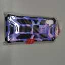 for Galaxy A05 Case,Samsung A05 4g Case w/Tempered Glass Screen Protector(Full Coverage) [Full-Body][15FT Mil-Grade][Built-in Kickstand] Car Magnetic Protective Cover for Women Man Blue Purple Marble