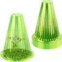 20 Pack Garden Cloches for Plants, Reusable Bell Plant Cover | Plant Covers Protectors from Animals Snails Birds Chickens Insect, 9.18" H X 7.56" D (Green)