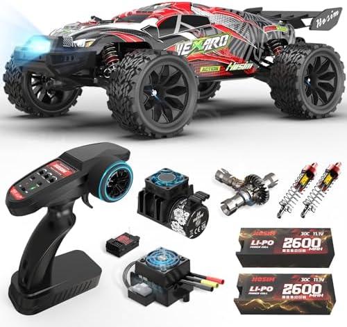Hosim Mini 1:8 Brushless RC Cars for Adults, VEXARO MAX 50MPH High Speed Rc Trucks Fast, 4X4 Remote Control Car All Terrain RC Truggy Waterproof Off Road Hobby Large Monster Truck with 3S Battery. NO Remote control car
