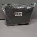 Porch Shield Outdoor Cushion Slipcovers Patio Chair Seat Cushion Covers Set 4 Waterproof Fade Resistant 21 x 21 x 4 inch, Dark Grey