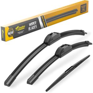 Raidbee 26"+17" Windshield Wiper Blades with 14" Rear Automotive Replacement Set for Subaru Forester 2012 2013 2014 2015 2016 2017 2018/Subaru Outback 2015-2018 2019 Genuine OEM Quality (Set of 3)