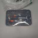 42 Piece Socket & Socket Wrench Sets 1/4 Drive Metric 4-13mm & SAE 5/32"-1/2", 3/8 Drive Metric 14-17mm, 1/4 Adaptors and Extensions, Mini Ratchet Angle Screwdriver and Bit