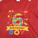 Kids 6 Year Old Building Blocks 6th Birthday Boy T-Shirt, Small