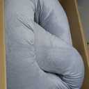 PILLANI Pregnancy Pillows for Sleeping - V C U Shaped Full Body Pillow with Removable Cover, 57inch Cooling Maternity Pillow for Pregnant Women, Support for Back Belly Legs Hip - Pregnancy Must Haves